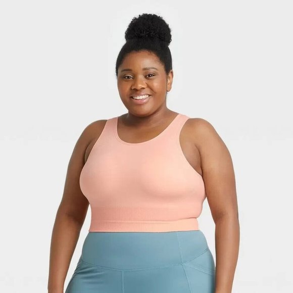all in motion Other - All In Motion Sports Bra Plus 2X (40DD) Seamless Medium Support Racerback